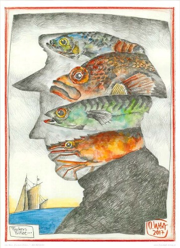 Kunstdruck fischers - kunstdruck, "fischers