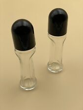 Deoroller Roll on Flasche Deo Glas 2 x 50ml Kunststoffverschluss leer unbenutzt