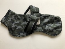 Windhundmantel ,Rl 51 cm, Softshellstoff/ Teddyfutter, Camouflage
