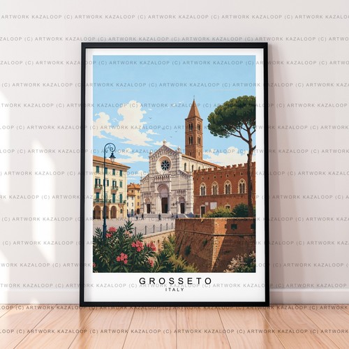 Grosseto italien ungerahmter - grosseto,