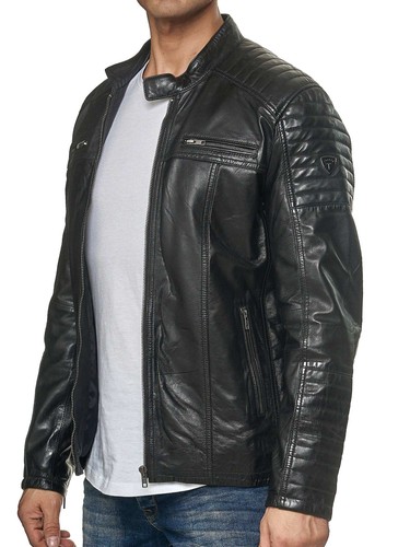Tazzio jacke biker lederjacke - jacke,