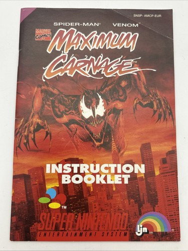 Maximum carnage snes anleitung - maximum,
