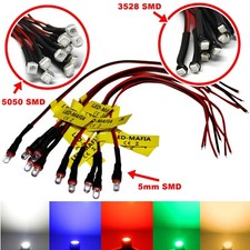 10x Eisenbahn Hausbeleuchtung LED Spur passend für H0 TT N Z grün Kabel warmweiß