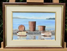 Fässer Boote Mole Kroatien