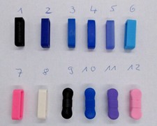 Keeper (Schlaufen) für Kautschuk & Silikon Uhrenarmbänder, 20 mm