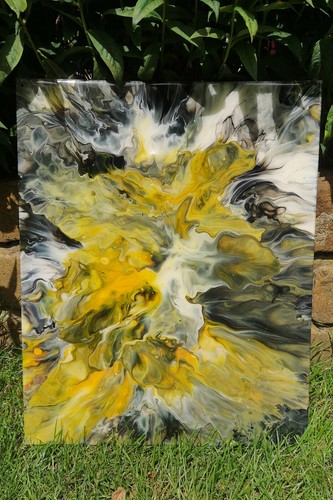 Acrylbild abstrakte kunst - acrylbild,
