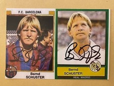 Handsigniertes Foto Bernd Schuster Collage Autogramm Signed Photo DFB Autograph