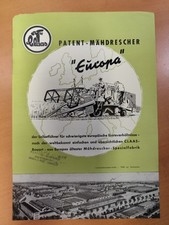 CLAAS Europa Mähdrescher Traktor prospekt tractor brochure M3