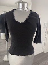 DKNY Vintage t Shirt Gr.S schwarz halblang Arm 3/4 Arm ausgefallen