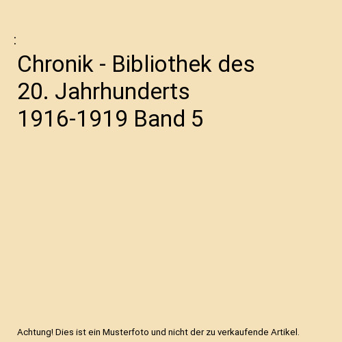 Chronik bibliothek des 20 - -,