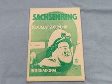 Programm Heft Sachsenring Internationales Rennen 1957 DDR ADMV Motorsport