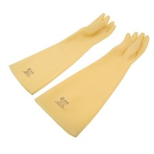 1 PAAR Extralange 60cm Latex Gummi Handschuhe Arbeitssicherheit Gummihandschuhe