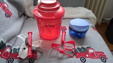 Tupperware Super Sonic Extra Chef  Turbo Chef 1,35 Liter Rot + Speedy Chopper