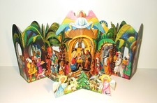 3D FALTKRIPPE KUBASTA PAPIER KRIPPE Pappkrippe Weihnachtskrippe orientalisch