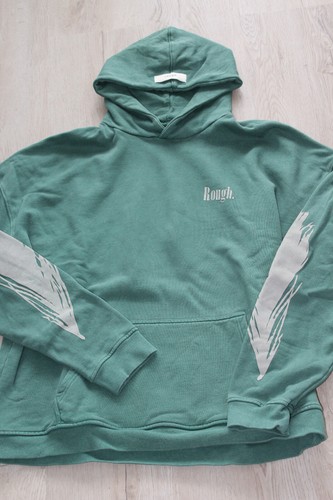 Rough hoodie grün beige - hoodie,, grün/beige
