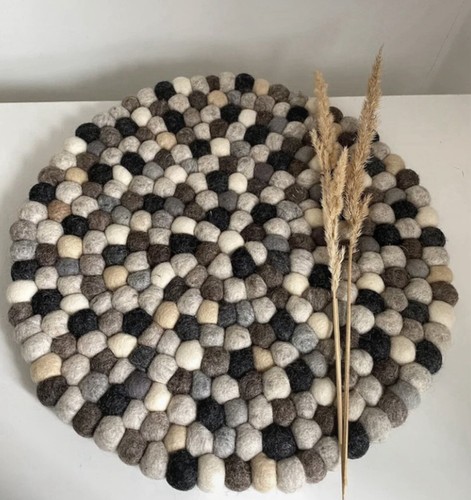 Filzkugel woll tischset - filzkugel,