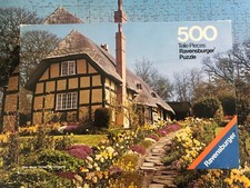 KOMPLETT Ravensburger Puzzle Englisches Landhaus 500 Teile 62550732 VINTAGE ALT