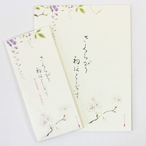 Briefpapierset kirschblüten - briefpapierset,