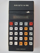 Aristo M 66 Taschenrechner mit Plexiglasdeckel, voll funktionsfähig, Rarität