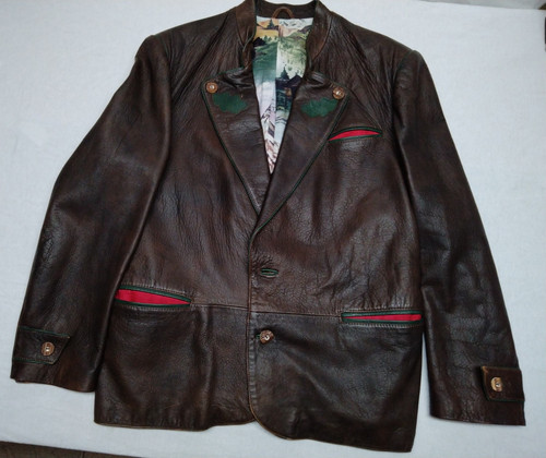 Vintage herren lederjacke - vintage,