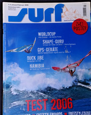 SURF MAGAZIN 1/06, PORTRAIT PATRIK DIETHELM, F2 GUERILLA 78,FANATIC FREEWAVE 78,