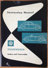 Volkswagen VW Betriebsanleitung Käfer Limousine Cabriolet Typ 1, 1962, englisch