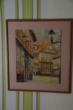 Alt Hamburg Gemälde Stadtansicht Bild Hamburgien Kunst Künstler Signiert