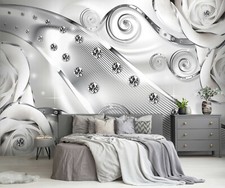 Blumen luxus vlies - blumen,