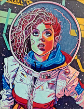 Lost Space Explorer Painting