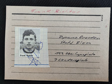 Frank Richter +Dynamo Dresden + Karteikarte mit original Autogramm +7 Ländersp.+