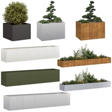 Pflanzkübel Hochbeet Pflanzkasten Blumenkasten Gemüsebeet Kaltgewalzter Stahl DE