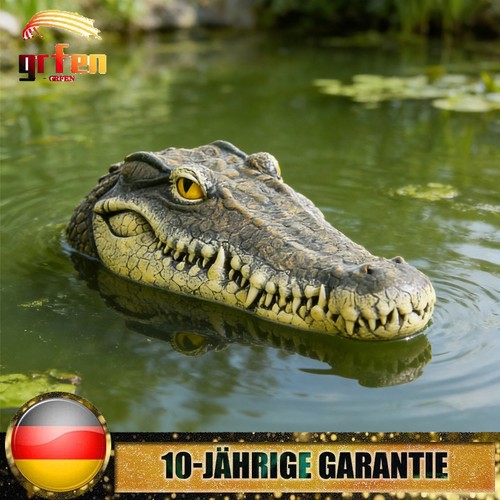 Teichfigur krokodil kopf - teichfigur,