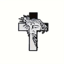 Kreuz Jesus Anstecker Pin Christus Christlich Anstecknadel Cross Button Emblem