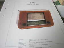 Radio Archiv Schaltplan 1995 EAK Super 65/51 WKS 1951