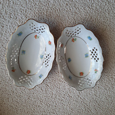 2x Gebäckschale oval Schale - Bavaria - Durchbruchschale