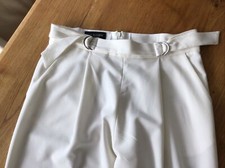 Ana Alcazar 36?S Hose Wide Leg Weit Weiß Creme Neu