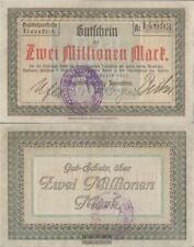Traunstein Inflationsgeld Sparkassa Traunstein gebraucht (III) 1923 2 Millionen 