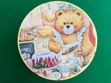 Blechdose, große weihnachtliche Keksdose, rund