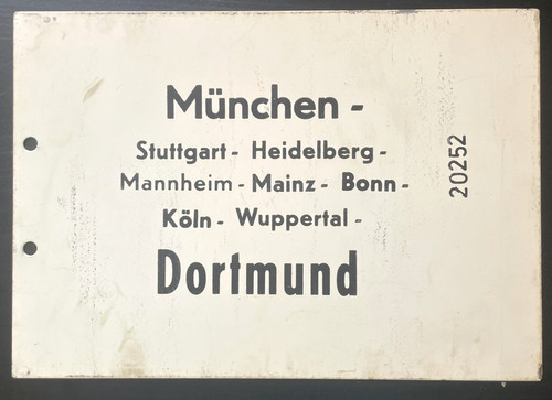 Altes zuglaufschild metall - altes,