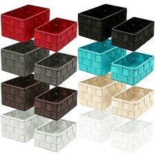 2er Korb Set Badkorb Deko Box