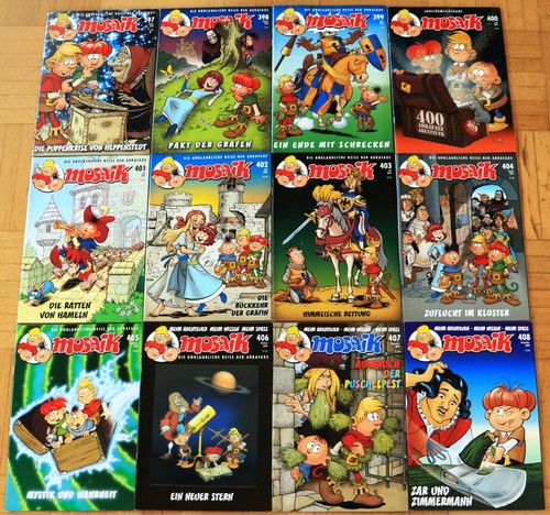 12x mosaik abrafaxe comics - mosaik,
