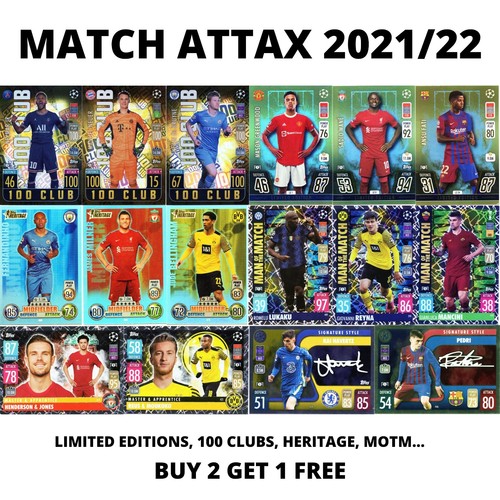 Match attax 2021 22 - match, 2021/22
