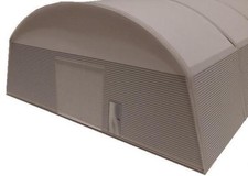 TT/1:120 Leichtbauhalle Rundbogenhalle Werkhalle  Kartonbaumodellbausatz grau