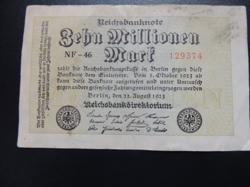 Millionen mark 08 1923 - mark, 22.08.1923