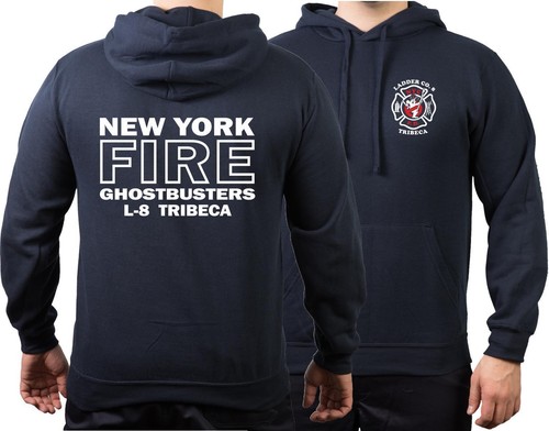 Hoodie navy nyc ladder 8 - hoodie,