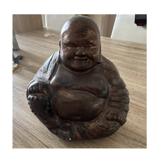 Buddha skulptur keramik braun - skulptur,