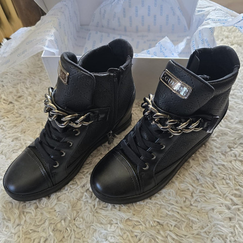 Guess high top sneaker - top, schwarz