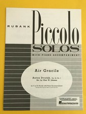 Air Gracile Op. 54, No. 1, Antonin Dvorak, arr. C.W. Johnson, C or Db Piccolo Fl