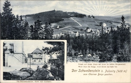 Pulsnitz schwedenstein bei - ak, pulsnitz,