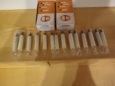 14 Stück Elektrische Christbaumkerzen - Ersatzkerzen - Osram 14 V, 3 W, neu